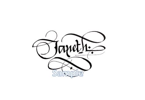 Custom Names In Calligraphy Digital File Etsy