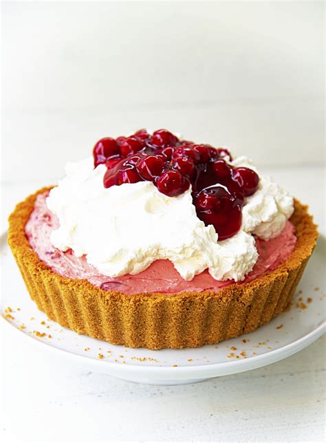 Cherry Cheesecake Jello Pie With Graham Cracker Crust