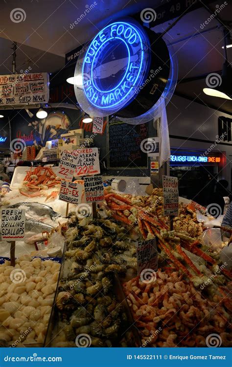 Seattle Fish Market Editorial Image | CartoonDealer.com #128456758