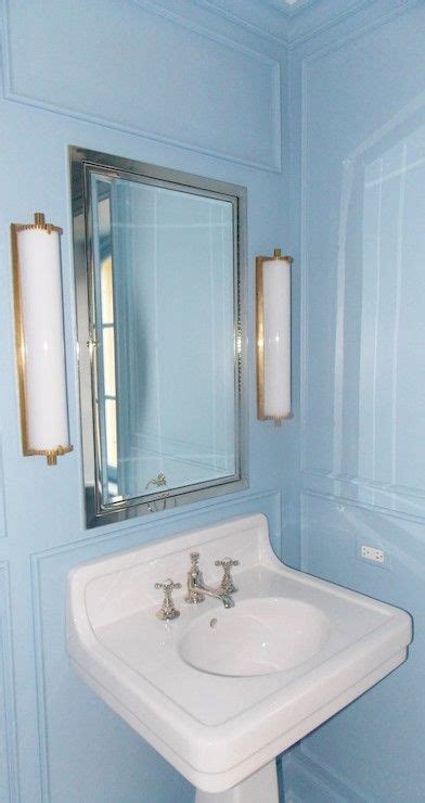 Blue Bathroom Wall Paint Transitional Bathroom Farrow And Ball