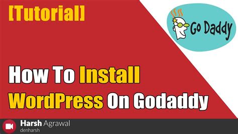 How To Install Wordpress On Godaddy Youtube