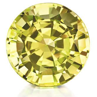 Round Cut Lab Grown Yellow Sapphire Loose Stone Round Yellow Sapphire