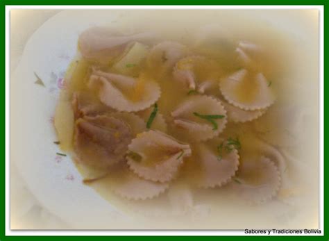 Sopita De Fideo Sabores De Bolivia