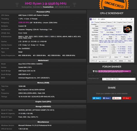 AMD Ryzen 3 5300G: touched the 5.6 GHz threshold!