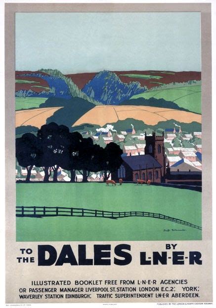 Lner Yorkshire Dales Railway Poster Pinned By Realyorkshiretours Co