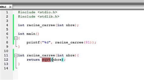 Langage C 23 La Fonction Sqrt Square Root Youtube