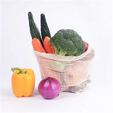 BAGGU Tas Belanja Lipat Vegetable And Fruit Cotton Mesh Bag XXL BG1