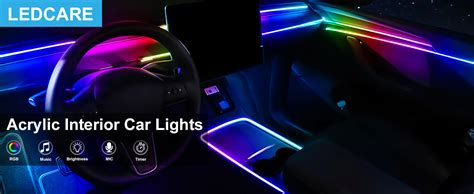 Amazon Acrylic Car LED Interior Strip Lights 6 In 1 Dreamcolor