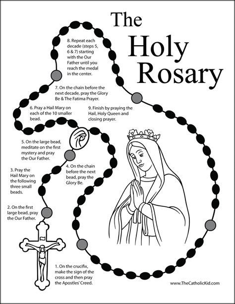 Guide How To Pray The Rosary Printable Booklet