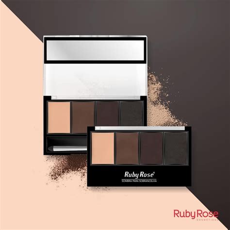 Paleta Para Sobrancelha Ruby Rose Hb Shopee Brasil