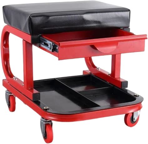 Rolling Creeper Garage Shop Seat With Tool Storage Drawer Mechanics