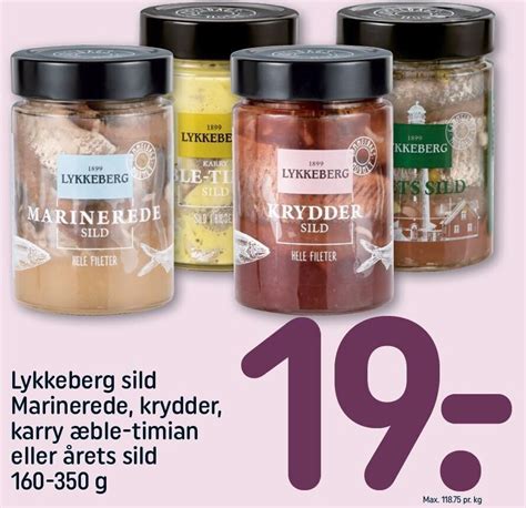 Lykkeberg Sild Marinerede Krydder Karry Ble Timian El Rets Sild