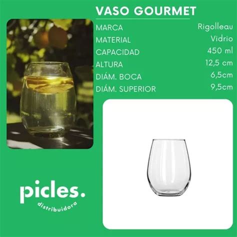 Vaso Copon Rigolleau Gourmet Ml X En Venta En Capital Federal