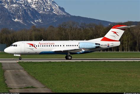 Oe Lfr Austrian Airlines Fokker F F Mark Photo By Karl