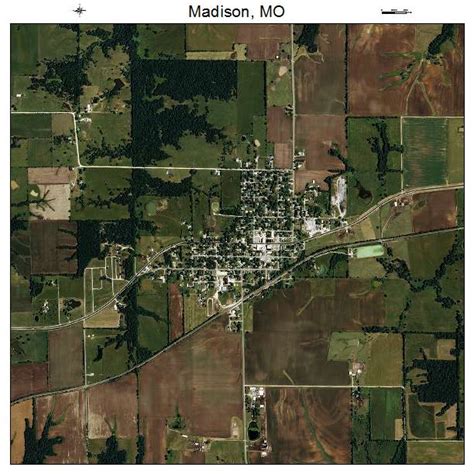 Aerial Photography Map of Madison, MO Missouri