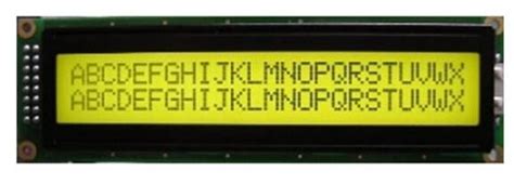 Character LCD Display Module 40 Characters X 2 Lines STN Yellow Green