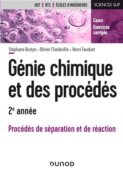 Génie chimique et des procédés 2e année Procédés de séparation et