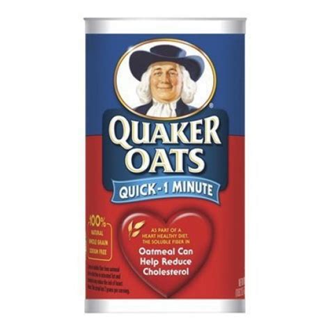 Quaker Oats Quick 1 Minute 100 Natural Whole Grain 42oz