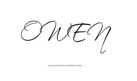 Owen Name Tattoo Designs | Name tattoo designs, Name tattoos, Baby name ...