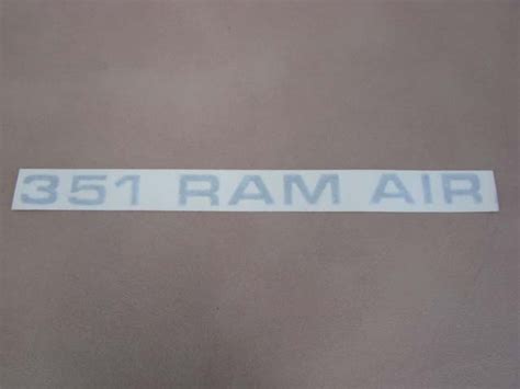 Ddf Decal Ram Air Hood Silver Larry S Thunderbird Mustang Parts