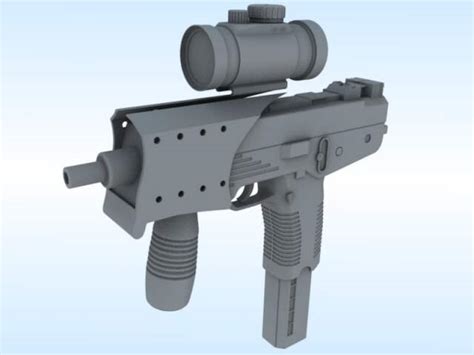 Mp30 airsoft gun replica 3d