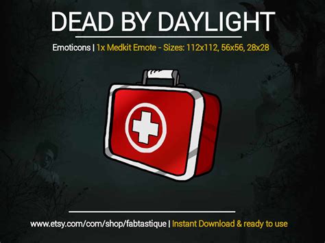 Dead By Daylight Med Kit Emote Twitch Dbd Emote Twitch Dead By Daylight