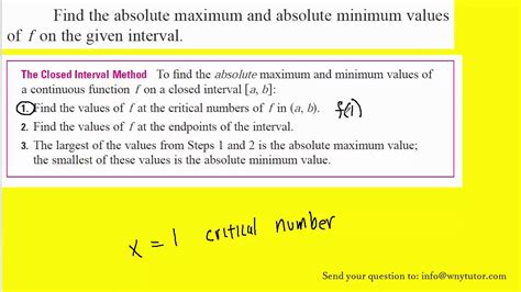 Find The Absolute Maximum And Absolute Minimum Values Of F On The Given