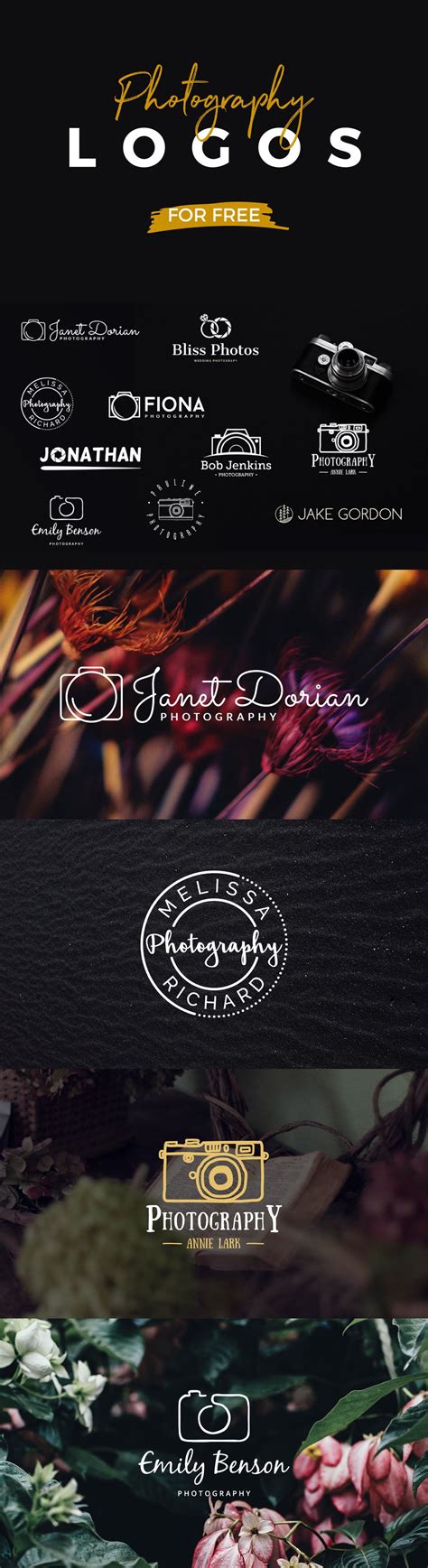 10 Free Photography Logo Templates (PSD) – OmahPSD