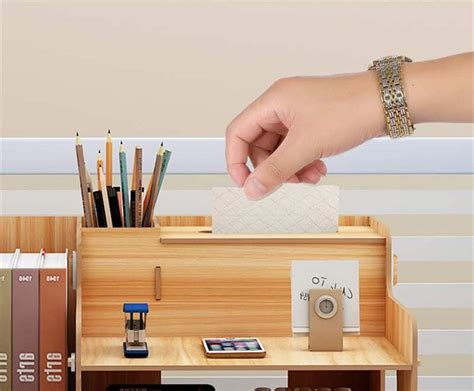 Office Desk Organizer Accessory Station Desktop Stationary Station ...