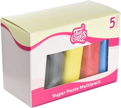 Funcakes P Te Sucre Multipack Couleurs Primaires Couleurs Blanc