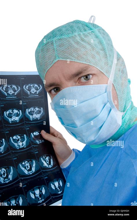 Doctor With X Ray Image Stock Photo Alamy