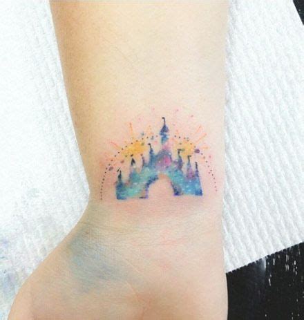 33 Exquisite Disney Castle Tattoo Designs TattooBlend Tatuajes De