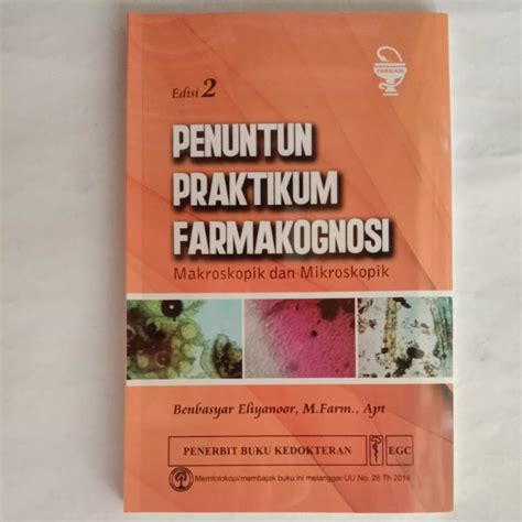 Jual Penuntun Praktikum Farmakognosi Edisi Original