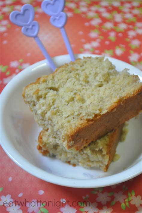 Light Banana Cake With Almond Nibs Eat What Tonight