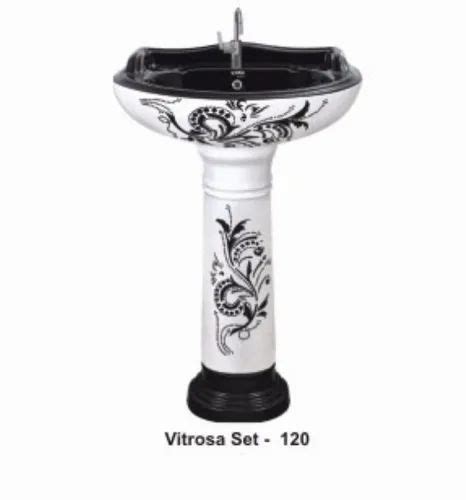 Star Cera Ceramic Fancy Pedestal Wash Basin For Bathroom Model Name