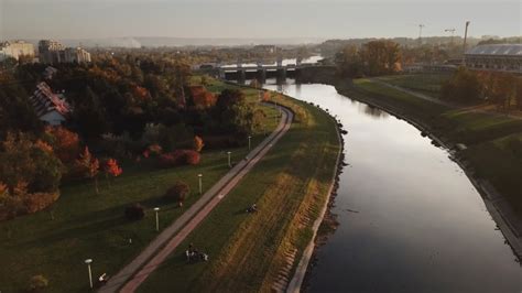 Rzesz W Jesieni Z Lotu Ptaka Bulwary Most Mazowieckiego Video