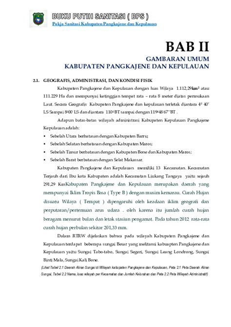 Pdf Pokja Sanitasi Kabupaten Pangkajene Dan Kepulauan Bab Ii Ros