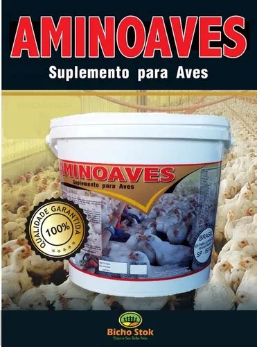 Aminoaves 10 Kg Suplemento P Todos Tipos De Aves Galinhas Poedeira