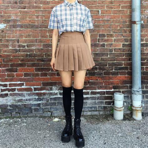 Soft Grunge Plaid Top Koko Skirt Kokopiecoco