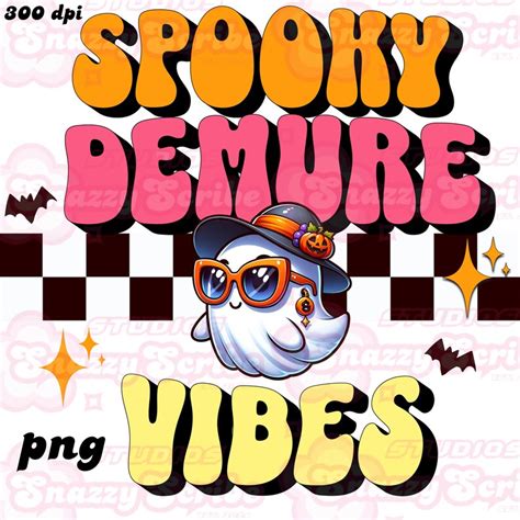 Spooky Demure Vibes Demure Png Cute Halloween Demure Png Demure