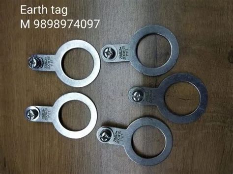 Nickel Plated Brass Earth Tag For Ground Earthing Purpose Size From