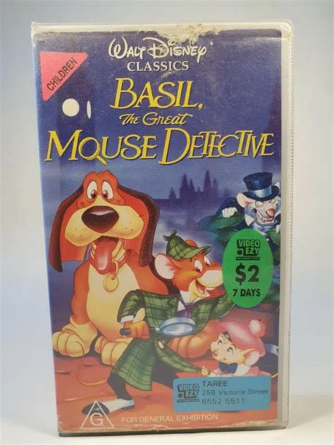 Basil The Great Mouse Detective Vhs Walt Disney Pal