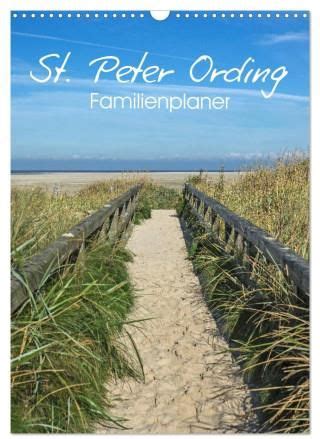 St Peter Ording Familienplaner Wandkalender 2024 DIN A3 Hoch