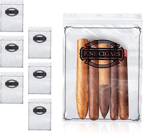 Purevacy Poly Zipper Cigar Bag X Pack Of Fine Clear Plastic