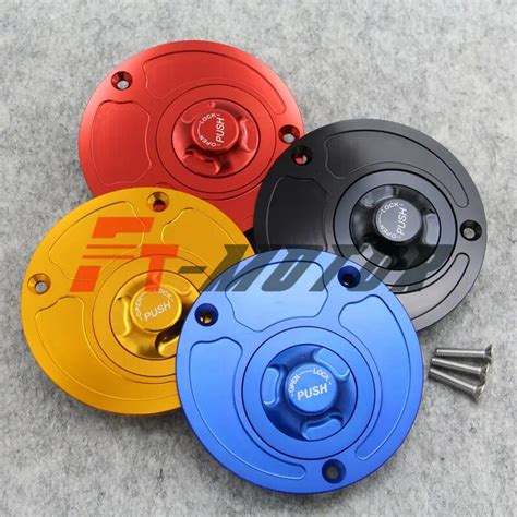 New Motorcycle Cnc Aluminum Fuel Gas Caps Tank Cap Tanks Cover With