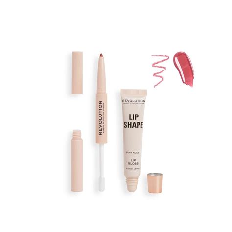 Makeup Revolution Lip Shape Kit Pink Nude New Zealand