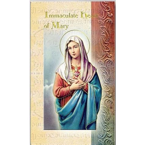 Immaculate Heart Of Mary Novena Folded Prayer Card The Catholic Company