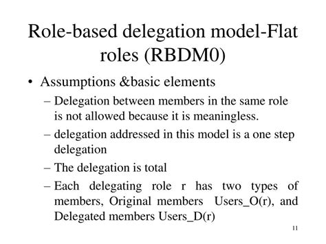 Ppt A Role Based Delegation Model And Some Extensions Powerpoint