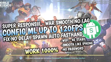 Config Ml 120Fps Cara Low Device Menjadi Smooth Seperti IPhone Fix No