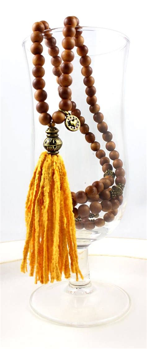 Sandalwood Mala Sandalwood Necklace Yoga Jewelry Yoga Style